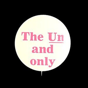 Vintage 7UP White & Pink "The Un And Only" Pin